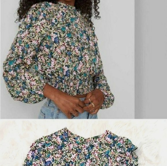 Floral Ruffle top - Picture 3 of 7